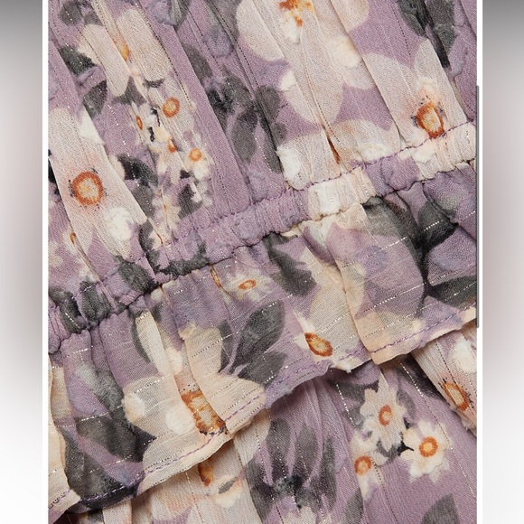 En Saison Floral Peasant-Sleeve Minidress - Picture 4 of 8